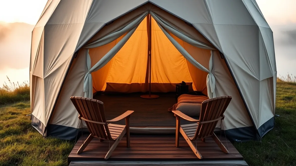 budget-friendly glamping trip